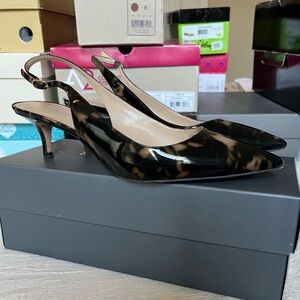 Ann Taylor Tortoise Slingback Heels